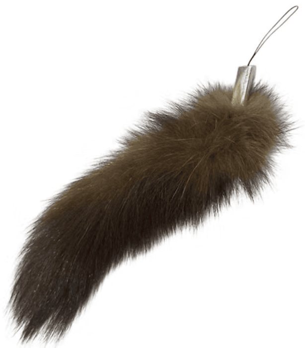 Charm de sac Fendi en fourrure de zibeline marron